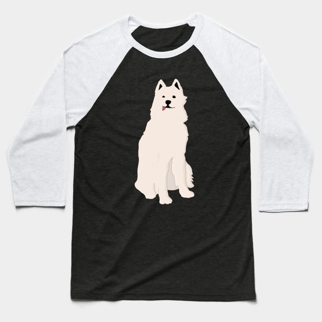 Samoyed Blep Baseball T-Shirt by smileyfriend